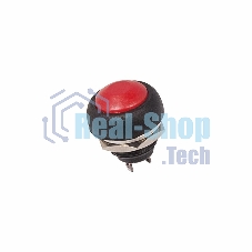 Выключатель-кнопка Rexant 250V 1А (2с) OFF-(ON) Б/Фикс красный Micro