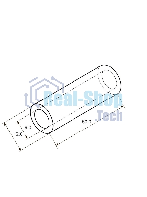 Гильза ГМЛ Rexant 35-10 (35 мм² - Ø 10 мм) ГОСТ 23469.3-79 (в упак. 5 шт.)