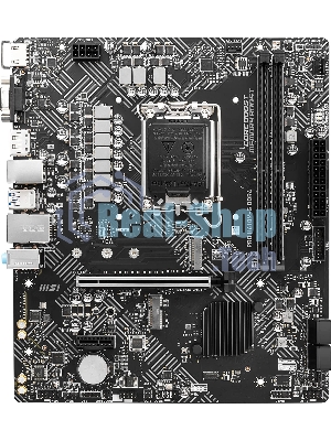 Материнская плата MSI PRO H610M-G DDR4, LGA 1700, Intel H610, 2xDDR4, 4xSATA, 1xM.2, 1xPCIe 4.0 x16, 1xPCIe 3.0 x1, 1xHDMI, 1xDP, 1xVGA, 1xRJ45 1Gb, 2xUSB-A 3.2 Gen 1, 4xUSB-A 2.0, 3x3.5мм, 7.1, mATX