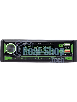 Автомагнитола Digma MCP-450, 1 DIN, Bluetooth, USB Type-A, AUX, пульт ДУ