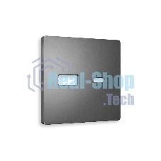 Лицевая панель ALFA (Антрацит серый) для розетки 2USB тип A+C QUANT AP6610