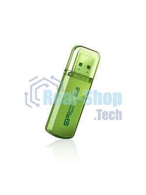 Флешка USB R/W Silicon Power R/W 8Gb Helios 101 SP008Gb,UF2101V1N USB 2.0 зеленый