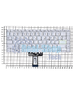 Клавиатура для ноутбука Asus K413JA серебристая