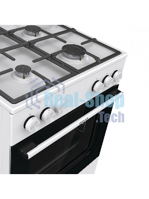 Плита газовая Gorenje GG6A11WF белый, конфорок 4 газовых, духовка 72 л, 60 см x 85 см x 60 см