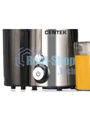 Соковыжималка Centek CT-1209 стальной/чёрный, центробежная, 600 Вт, 500 мл, механическое