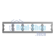 Рамка 5-м Glossa горизонт. алюм. SchE GSL000305