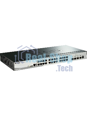 Коммутатор управляемый стекируемый D-Link DGS-1510-28X/A1A SmartPro с 24 портами 10/100/1000Base-T и 4 портами 10Gbase-X SFP+