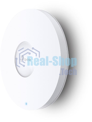 Потолочная точка доступа TP-Link EAP653 AX3000 Ceiling Mount Dual-Band Wi-Fi 6 Access Point, 1 1Gbps RJ45 Port, 574Mbps at2.4 GHz + 2402 Mbps at 5 GHz, 802.3at POE, 2 Internal Antennas