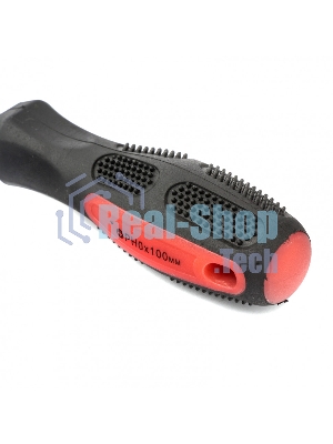 Отвертка Matrix Anti-Slip, PH0 х 100 мм, CrV, двухкомп. рукоятка