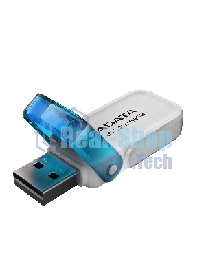 Флешка USB ADATA UV240 (AUV240-64G-RWH), 64Gb, USB 2.0, R/W 15/5, белый/синий