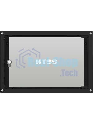 Шкаф коммутационный NTSS Lime (NTSS-WL6U5535GS-BL) настенный 6U 550x350 мм пер. дв. стекл несъемн. бок. пан. 30 кг черный 270 мм 8.4 кг 110 град. 370 мм IP20 сталь