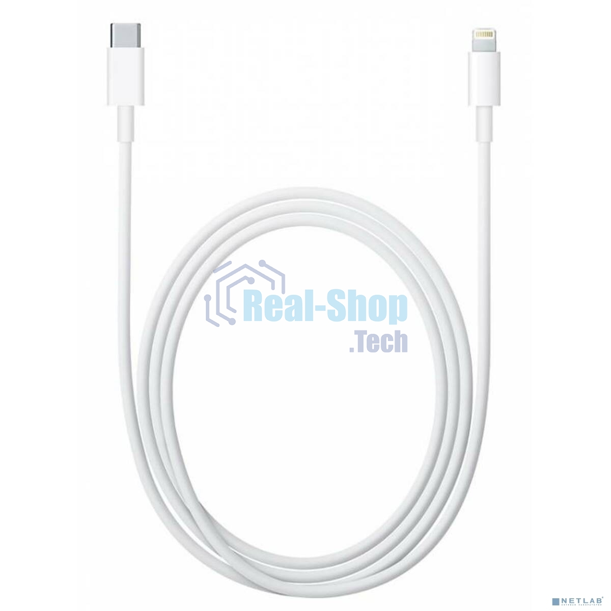 Bion Кабель USB Type-C - 8-pin lightning, 3A, 25W, 2 м., белый BXP-CCP-USB-CMLM-2M