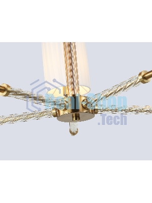Люстра Ambrella light LH71500/5 BS/FR латунь/белый матовый E14*5 max 40W D680*640