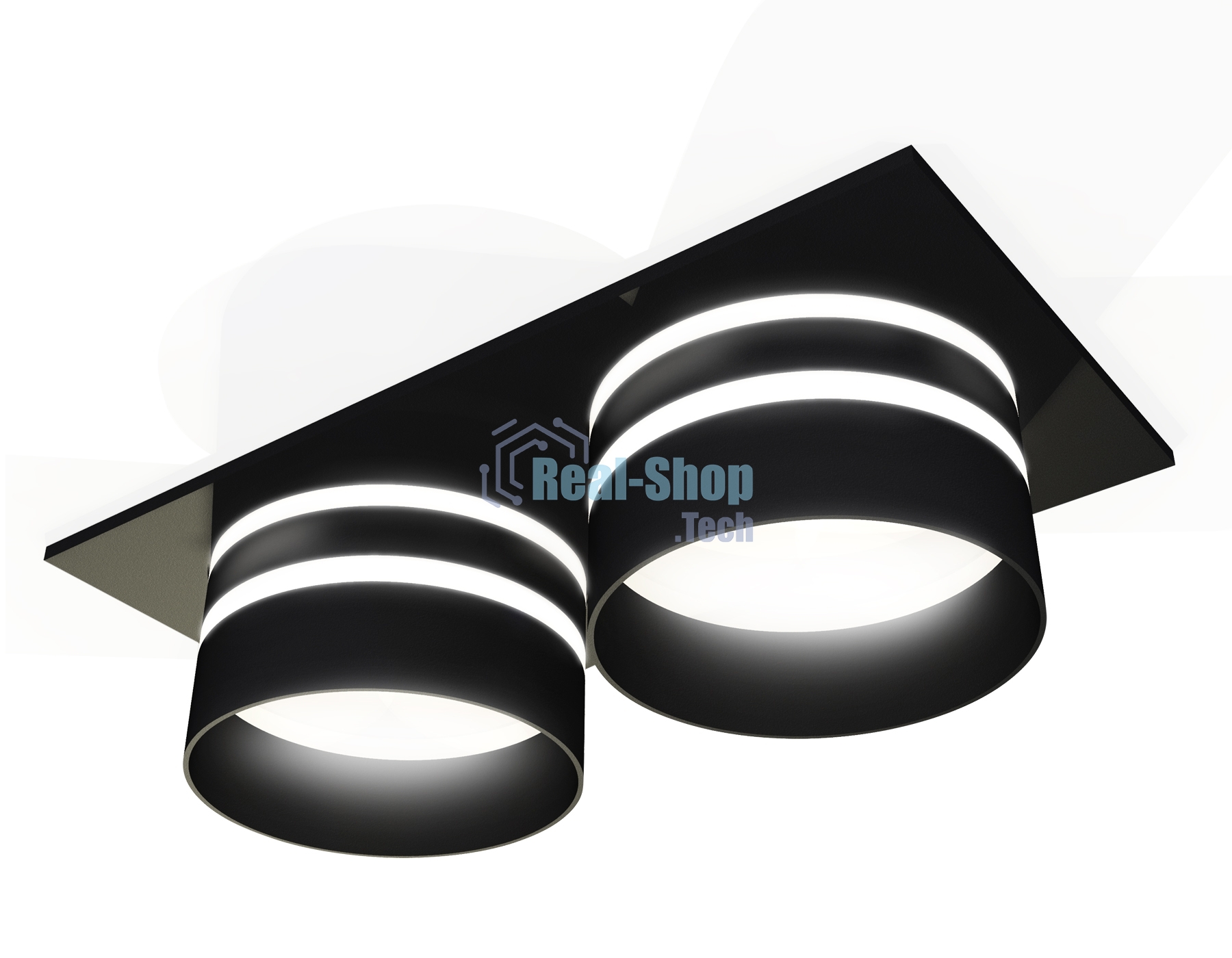 Комплект встраиваемого светильника Ambrella light XC7636042 SBK/FR черный песок/белый матовый MR16 GU5.3 (C7636, N7142)