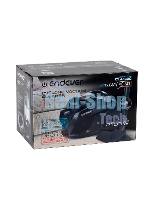 Пылесос Endever Skyclean VC-540 черный/серый, 400/2100 Вт, уборка сухая, пылесборник контейнер 4 л