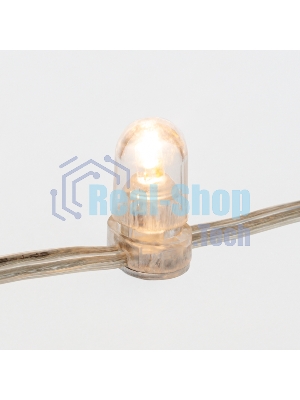 Гирлянда Neon-night LED Клип-лайт 12 V, прозрачный ПВХ, 150 мм, цвет диодов теплый белый, Flashing (белый)