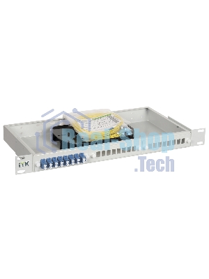 Кросс укомплектованный IEK ITK 1U : SC (Simplex) 24шт; (OS2) (FOBX24-1U-24SCUS09)