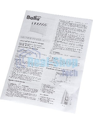 Конвектор электрический Ballu Camino Eco Turbo BEC/EMT-2500 белый, 2500 Вт, 30 м2, термостат