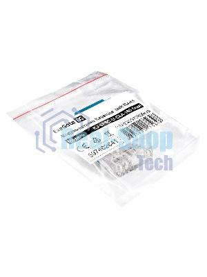 Модуль-вставка Keystone Jack RJ-45 ExeGate KJ-8P8C-U-C6A-180-Dual (Кат.6A, неэкранированная, 180 градусов, IDC Krone/110)