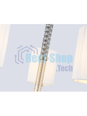 Люстра Ambrella light LH71500/5 BS/FR латунь/белый матовый E14*5 max 40W D680*640