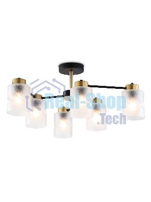 Светильник Ambrella light TR303325/6 BK/GD черный/золото E27/6 max 60W D680*270