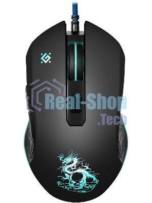 Мышь проводная Defender Sky Dragon GM-090L черный, 3200 dpi, USB, кнопки - 6