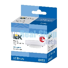 Лампа светодиодная IEK LLE-T80-12-230-65-GX53 ECO T75 таблетка 12Вт 230В 6500К GX53