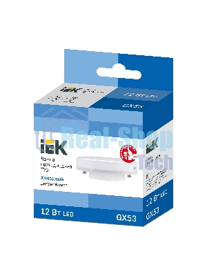 Лампа светодиодная IEK LLE-T80-12-230-65-GX53 ECO T75 таблетка 12Вт 230В 6500К GX53