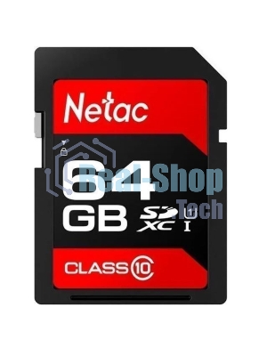 Флеш карта SDHC 64Gb Netac Class 10 UHS-I U1 P600 NT02P600STN-064G-R