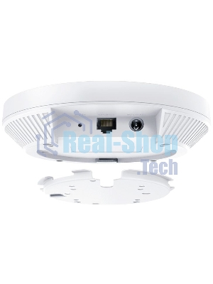 Потолочная точка доступа TP-Link EAP653 AX3000 Ceiling Mount Dual-Band Wi-Fi 6 Access Point, 1 1Gbps RJ45 Port, 574Mbps at2.4 GHz + 2402 Mbps at 5 GHz, 802.3at POE, 2 Internal Antennas
