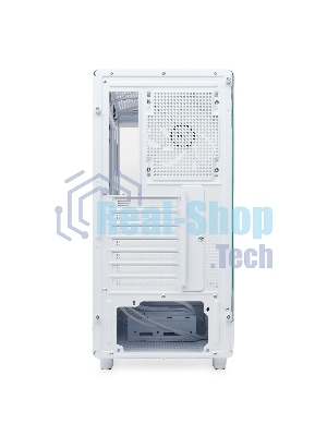 Компьютерный корпус HSPD F510, Panoramic Mid Tower, белый, TG, 0.5 SPCC, 3x120мм ARGB ATX, mATX, mITX 180/280/160мм 1x2.5