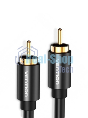Кабель Vention аудио RCA M/RCA M - 1м черный