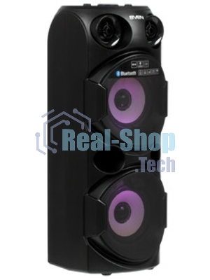Колонка АС SVEN PS-750, черный (80 Вт, TWS, Bluetooth, FM, USB, microSD, LED-дисплей, 2х4400мА*ч)