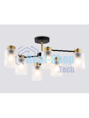 Светильник Ambrella light TR303325/6 BK/GD черный/золото E27/6 max 60W D680*270