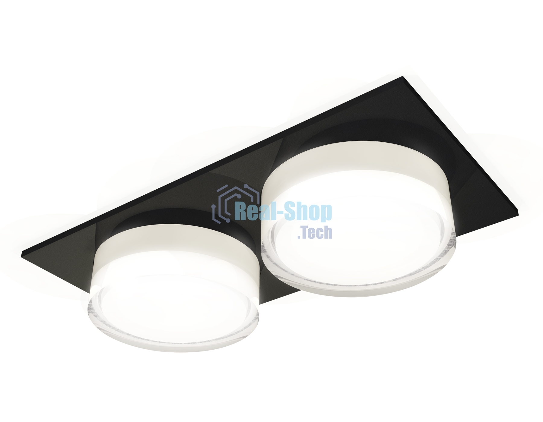 Комплект встраиваемого светильника Ambrella light XC7636043 SBK/FR/CL черный песок/белый матовый/прозрачный MR16 GU5.3 (C7636, N7160)