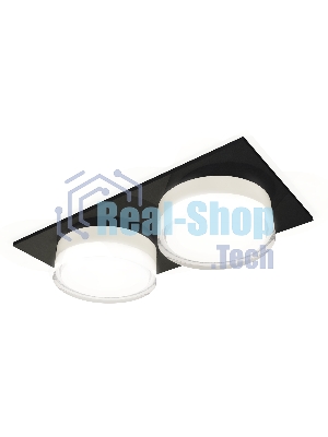 Комплект встраиваемого светильника Ambrella light XC7636043 SBK/FR/CL черный песок/белый матовый/прозрачный MR16 GU5.3 (C7636, N7160)