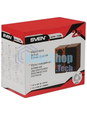 Акустическая система SVEN SPS-702 2.0 черный 40Вт