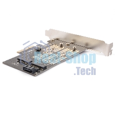 Адаптер AgeStar AS-MC02 PCI-E для M.2 SATA SSD+M.2 NVME SSD Card