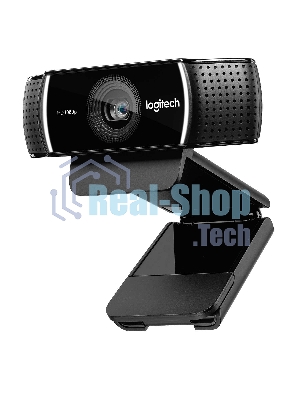 Веб-камера Logitech C922 Pro Stream 1920x1080, 30 кадр/с, USB Type-A, микрофон (2 шт, шумоподавление), автоматическая фокусировка, автоосвещение, универсальное крепление