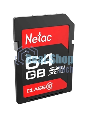 Флеш карта SDHC 64Gb Netac Class 10 UHS-I U1 P600 NT02P600STN-064G-R