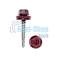 Саморез кровельный Kranz 4,8х29, окрашенный RAL 3005, короб (250 шт/уп)