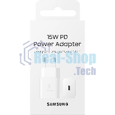 Сетевое зарядное устройство Samsung Adapter 15W Type C белый (EP-T1510NWEGEU)