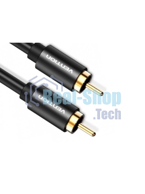 Кабель Vention аудио RCA M/RCA M - 1м черный