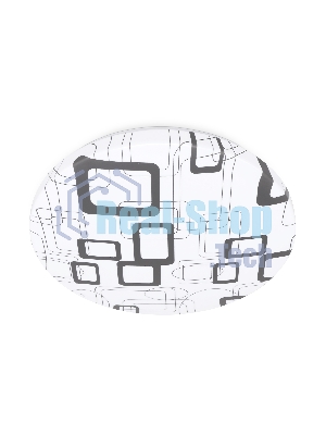 Потолочный светодиодный светильник Ambrella light FZ1044 WH/BK белый/черный 30W 6400K D370*55 (Без ПДУ)