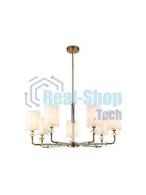 Люстра Ambrella light LH71503/7 BS/FR латунь/белый матовый E14*7 max 40W D840*640