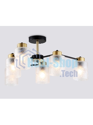 Светильник Ambrella light TR303325/6 BK/GD черный/золото E27/6 max 60W D680*270