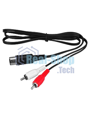 Шнур Rexant DIN 5 Pin - 2 RCA, длина 1,2 метра
