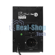 Источник бесперебойного питания Crown CMU-1000X (1000VA/600w; Off-Line; 2 х Euro с резервным питанием и фильтрацией; 12V7AH х 2; Металл)