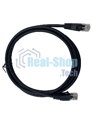 Патч-корд Buro UTP 4 пары cat5E CCA molded 1.5м черный RJ-45 (m)-RJ-45 (m)