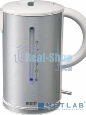 Чайник электрический Mystery MEK-1614 1.7 л, 2200 Вт, серый (корпус: пластик)